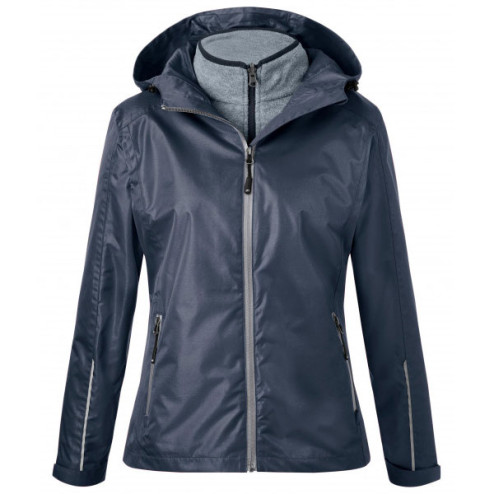 Damen 3-in-1 Jacke navy - Werbemittel
