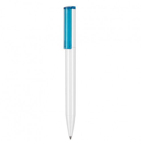 Kugelschreiber Lift recycled hellblauem Clip - Ritter Pen - Werbemittel, Werbeartikel