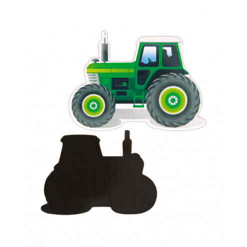 Magnet - Aufkleber Sonderform Traktor