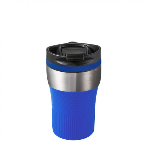 Retumbler Bayamo Thermobecher 230 ml in silber und blau - Reflects - werbemittel.at
