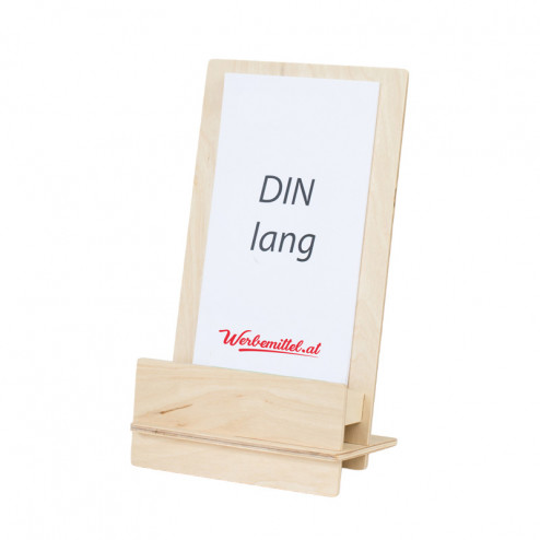 Tischprospekthalter Birkenholz A6 / DIN lang