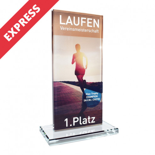 Express Glas-Trophäe Champion