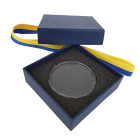 Glas Medaille Emilie Geschenkbox und Medaillenband - ebets - awards