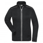 Damen Workwear Strickfleece Jacke Solid in schwarz - James Nicholson - Werbemittel