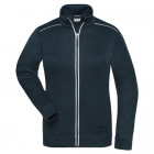 Damen Workwear Strickfleece Jacke Solid in navy - James Nicholson - Werbemittel