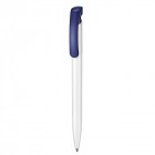 Kugelschreiber Clear in weiß / azurblau - Ritter Pen - werbemittel.at