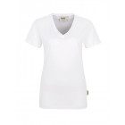 Hakro Damen V-Shirt Classic in weiß - Werbemittel