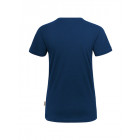 Hakro Damen V-Shirt Classic in marine Rückenansicht - Werbemittel