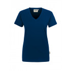 Hakro Damen V-Shirt Classic in marine - Werbemittel