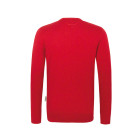 Hakro V-Pullover Premium Cotton in rot Rückenansicht - Werbemittel
