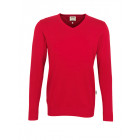 Hakro V-Pullover Premium Cotton in rot - Werbemittel