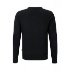 Hakro Herren V-Pullover Merino Wool in schwarz Rückenansicht - Werbemittel
