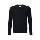 Hakro Herren V-Pullover Merino Wool in schwarz - Werbemittel