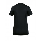 Hakro Damen V-Shirt stretch in schwarz Rückenansicht - Werbemittel