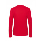 Hakro Damen-Longsleeve Classic in rot Rückenansicht - Werbemittel