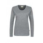 Hakro Damen-Longsleeve Classic in grau-meliert - Werbemittel