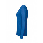 Hakro Damen-Longsleeve Performance in royalblau Seitenansicht links - Werbemittel