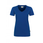 Hakro Damen V-Shirt Performance in ultramarinblau - Werbemittel