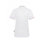 Hakro Damen Poloshirt Casual weiß-rot Rückenansicht - Hakro Werbemittel