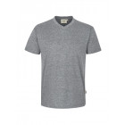 Hakro Herren V-Shirt Classic in grau-meliert - Hakro Werbemittel