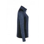 Hakro Damen Strickfleecejacke Churchill in marine meliert Seitenansicht rechts - Werbemittel