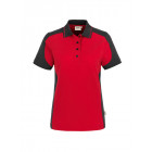 Hakro Damen Poloshirt Contrast Performance in rot-anthrazit - Werbemittel