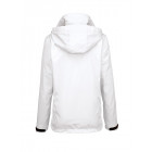 Hakro Damen-Regenjacke Colorado in weiß Rückenansicht - Werbemittel