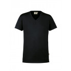Hakro Herren V-Shirt Stretch in schwarz - Werbemittel