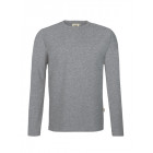 Hakro Herren Longsleeve Performance in grau meliert - Werbemittel