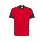 Hakro Herren T-Shirt Contrast Performance in rot-anthrazit - Werbemittel