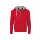 Hakro Kapuzenjacke Bonded in rot - Werbemittel
