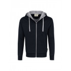 Hakro Kapuzenjacke Bonded in schwarz - Werbemittel