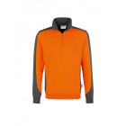 Hakro Zip Sweatshirt Contrast Performance in orange/anthrazit - Werbemittel