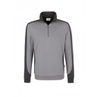 Hakro Zip Sweatshirt Contrast Performance in titan/anthrazit - Werbemittel