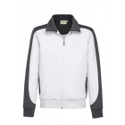 Hakro Sweatjacke Contrast Performance in weiß/anthrazit - Werbemittel