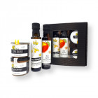 4er Goodies Geschenkset mit Öl, Essig und Senf - Farmgoodies - Werbemittel