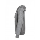 Hakro Kapuzen Sweatshirt Premium in grau meliert Seitenansicht links - Werbemittel