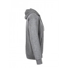 Hakro Kapuzen Sweatshirt Premium in grau meliert Seitenansicht rechts - Werbemittel