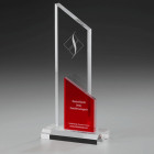 Clear Red Sky Award mit farbiger Absetzung