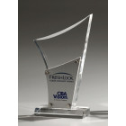 Metal Look Trophy mit Druck - awards.at