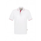Hakro Poloshirt Casual in weiß/rot - Werbemittel
