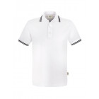 Hakro Herren Poloshirt Twin-Stripe in weiß/schwarz - Werbemittel