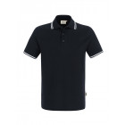 Hakro Herren Poloshirt Twin-Stripe in schwarz/weiß - Werbemittel