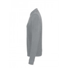 Hakro Herren Longsleeve Poloshirt Performance in grau meliert Seitenansicht links - Werbemittel