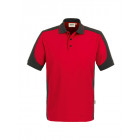 Hakro Herren Poloshirt Contrast Performance in rot/anthrazit - Werbemittel