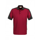 Hakro Herren Poloshirt Contrast Performance in weinrot/anthrazit - Werbemittel