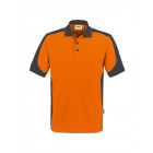 Hakro Herren Poloshirt Contrast Performance in orange/anthrazit - Werbemittel