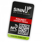 individueller NFC-Finder Sticker inkl. NFC-Chip, QR-Code und Fundsystem