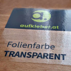 Folienfarbe Transparent - Aufkleber ohne Laminat