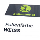 Folienfarbe Weiß - Aufkleber ohne Laminat